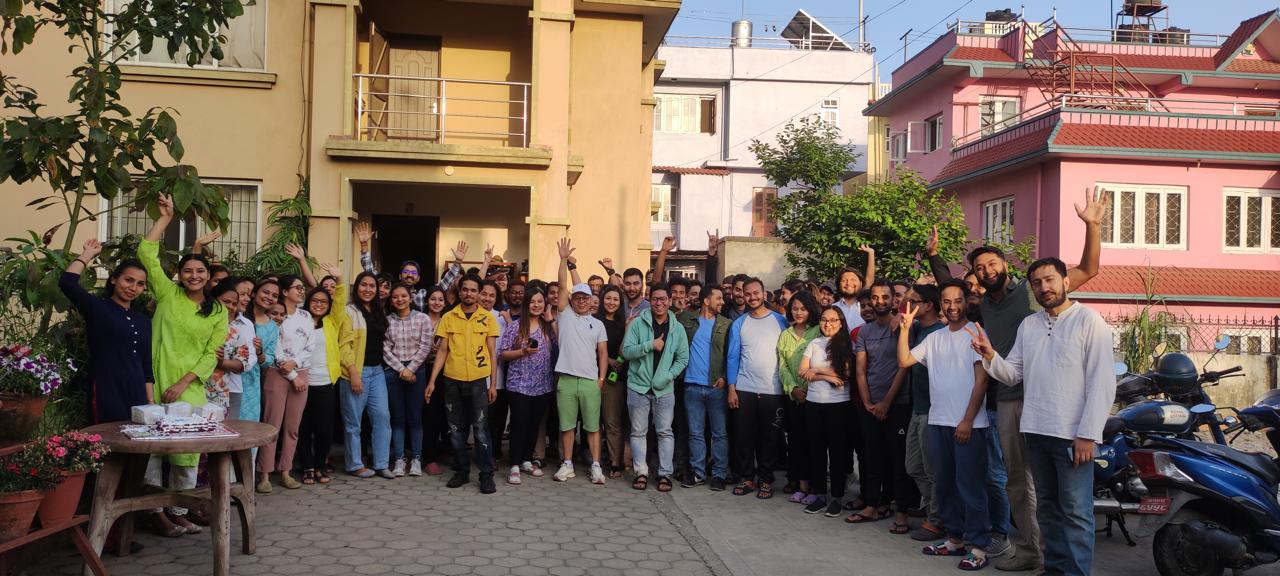 Medical and Engineering students studying at Mero Reading Room Kathmandu