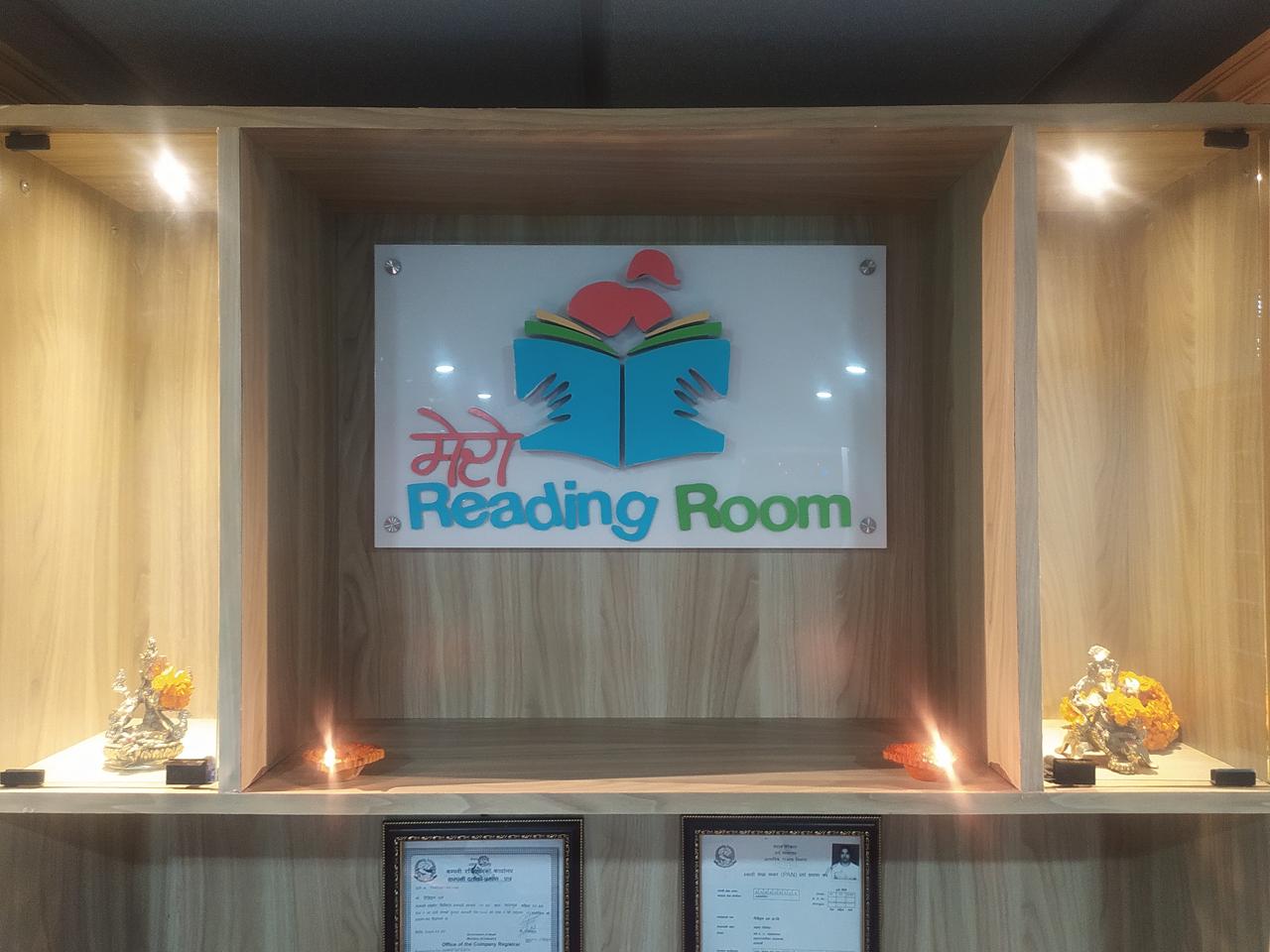 Students studying at the best reading room in Kathmandu